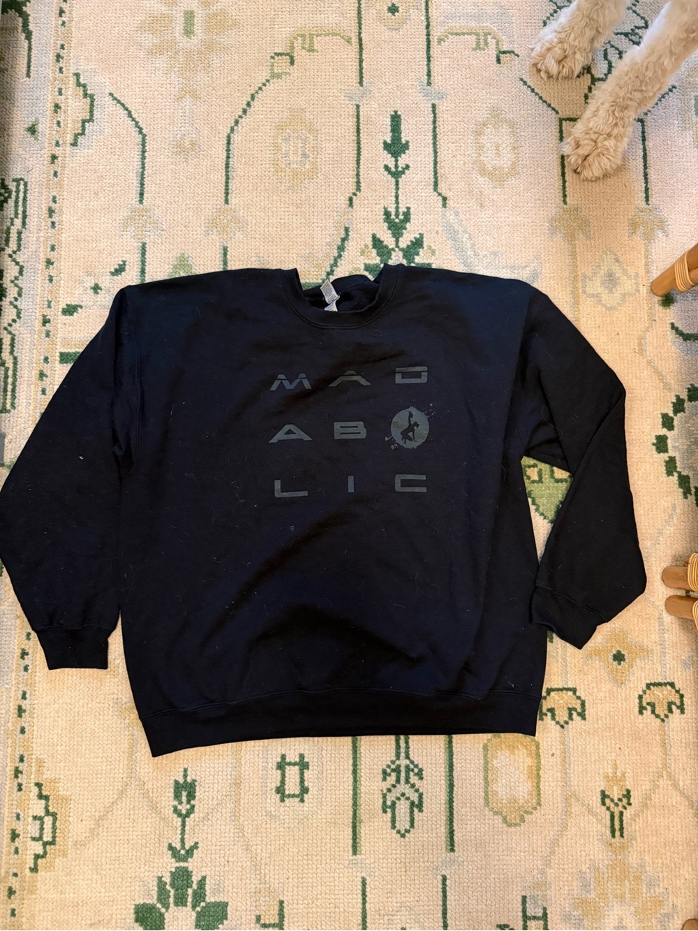 Nike Black Crewneck Sweatshirt with Tonal Graphic
